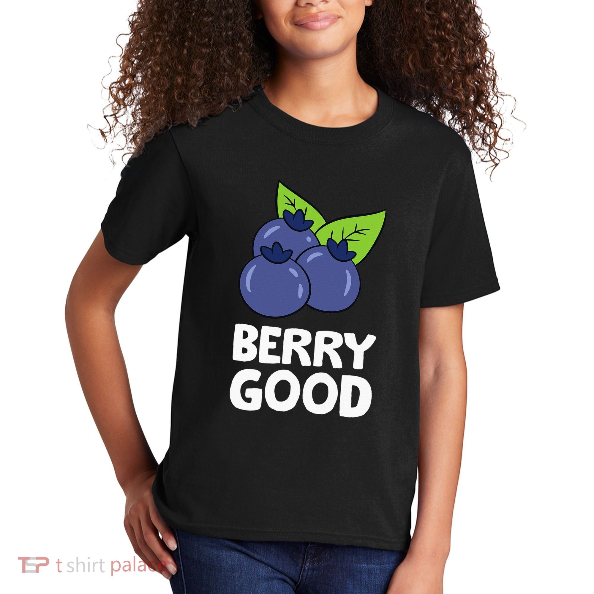 Blueberry Fruit Love Blueberries Berry Good Kids T-Shirt