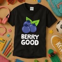 Blueberry Fruit Love Blueberries Berry Good Kids T-Shirt thumb 3