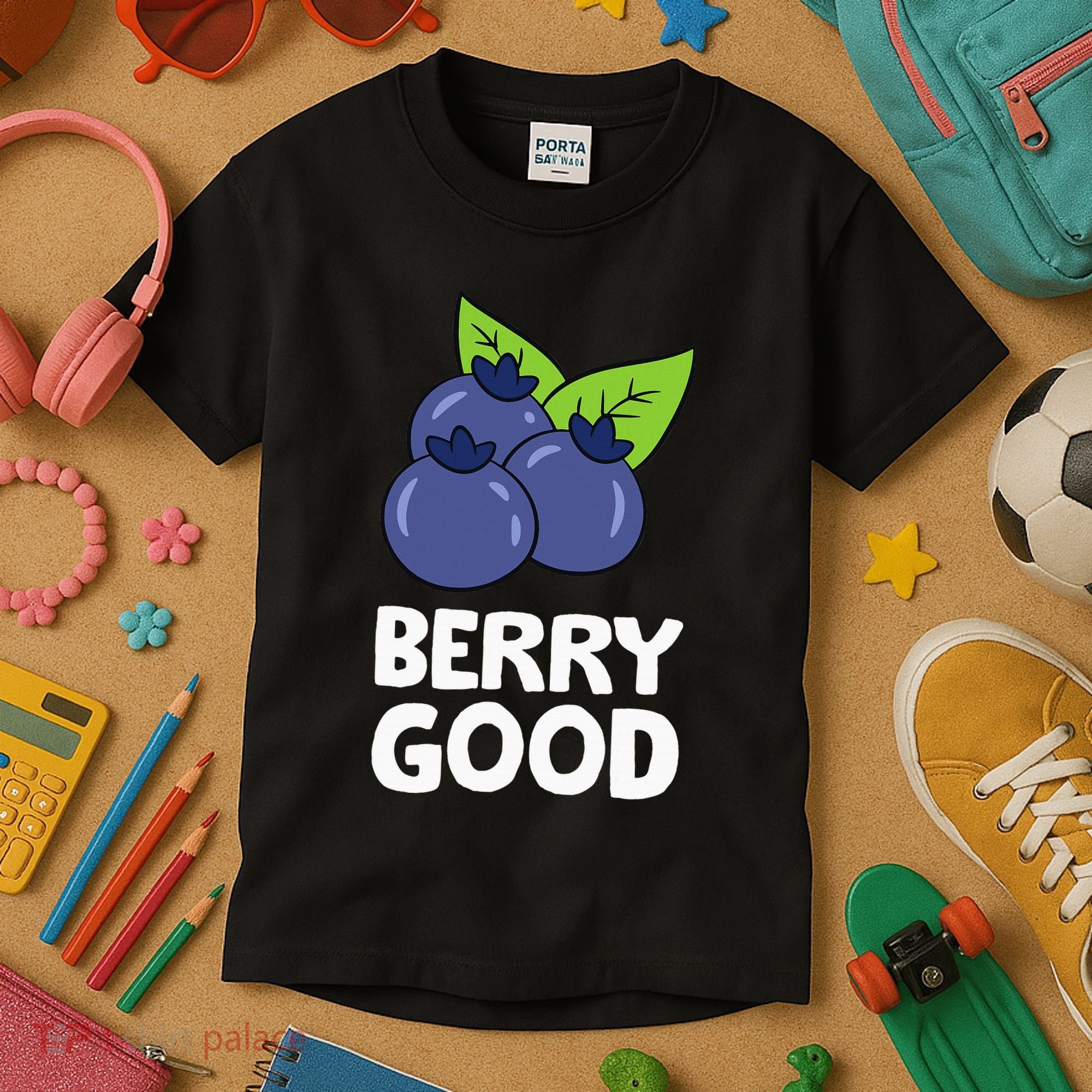 Blueberry Fruit Love Blueberries Berry Good Kids T-Shirt