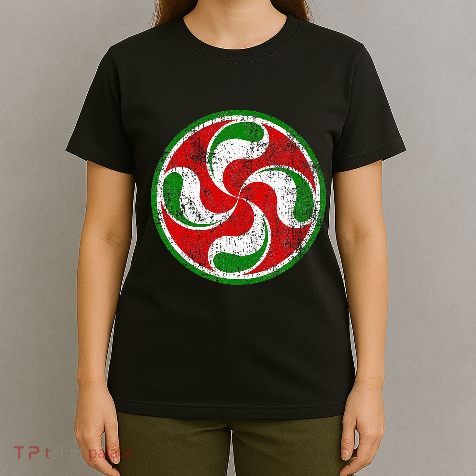 Basque Flag Lauburu Gift Pais Vasco Basque Country T-Shirt