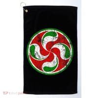 Basque Flag Lauburu Gift Pais Vasco Basque Country Golf Towel thumb 0