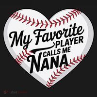 Baseball Fans Lovers Heart My Favorite Player Calls Me Nana Women's Tank Top thumb 5