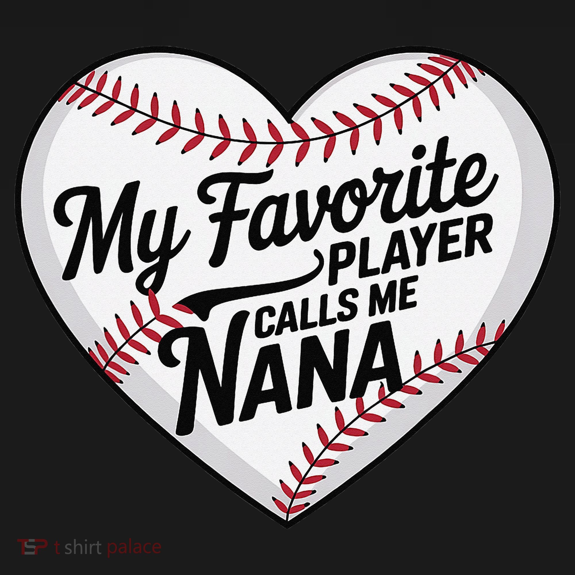 Baseball Fans Lovers Heart My Favorite Player Calls Me Nana Women's Tank Top