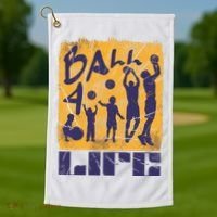 Basketball For Life Golf Towel thumb 1