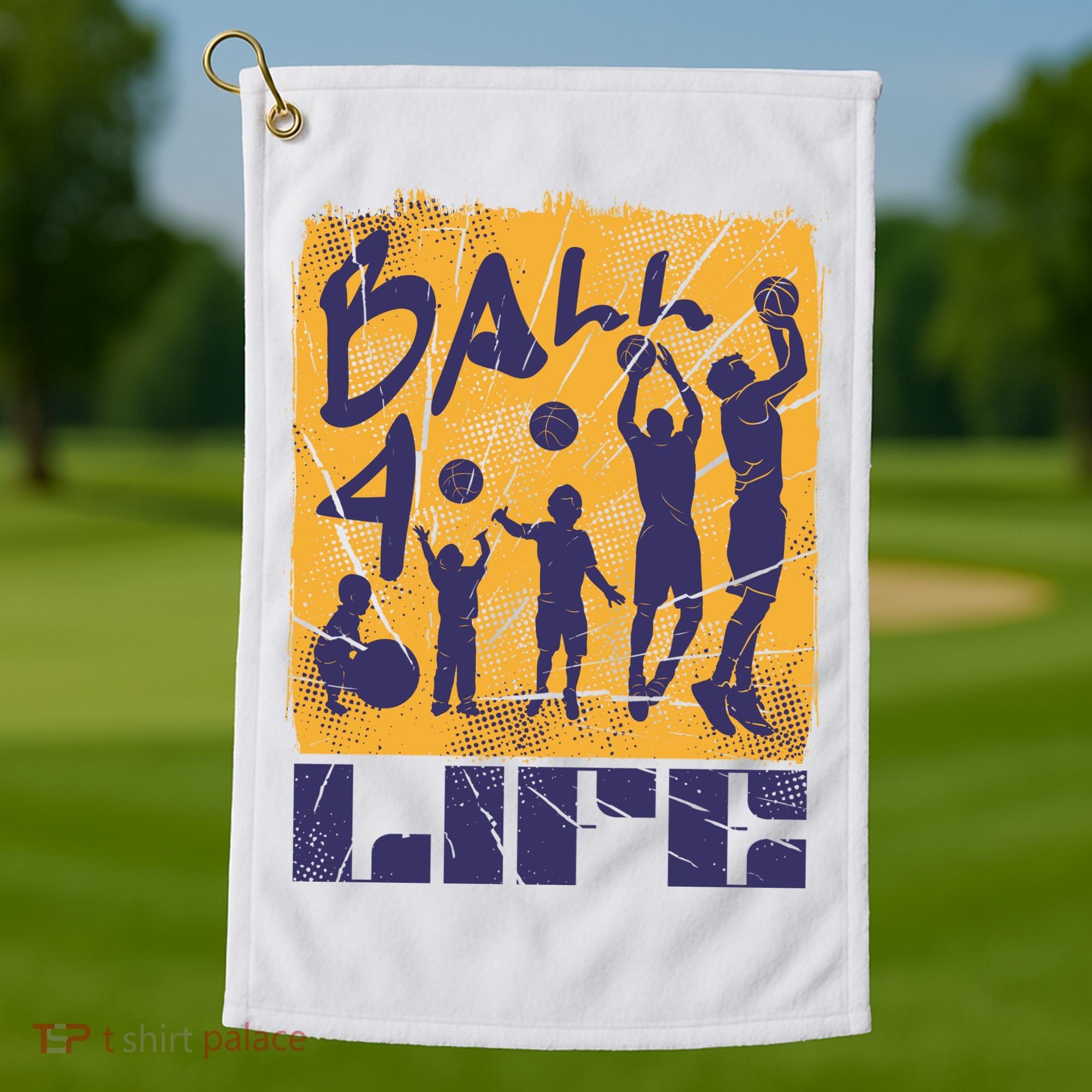 Basketball For Life Golf Towel