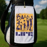 Basketball For Life Golf Towel thumb 2