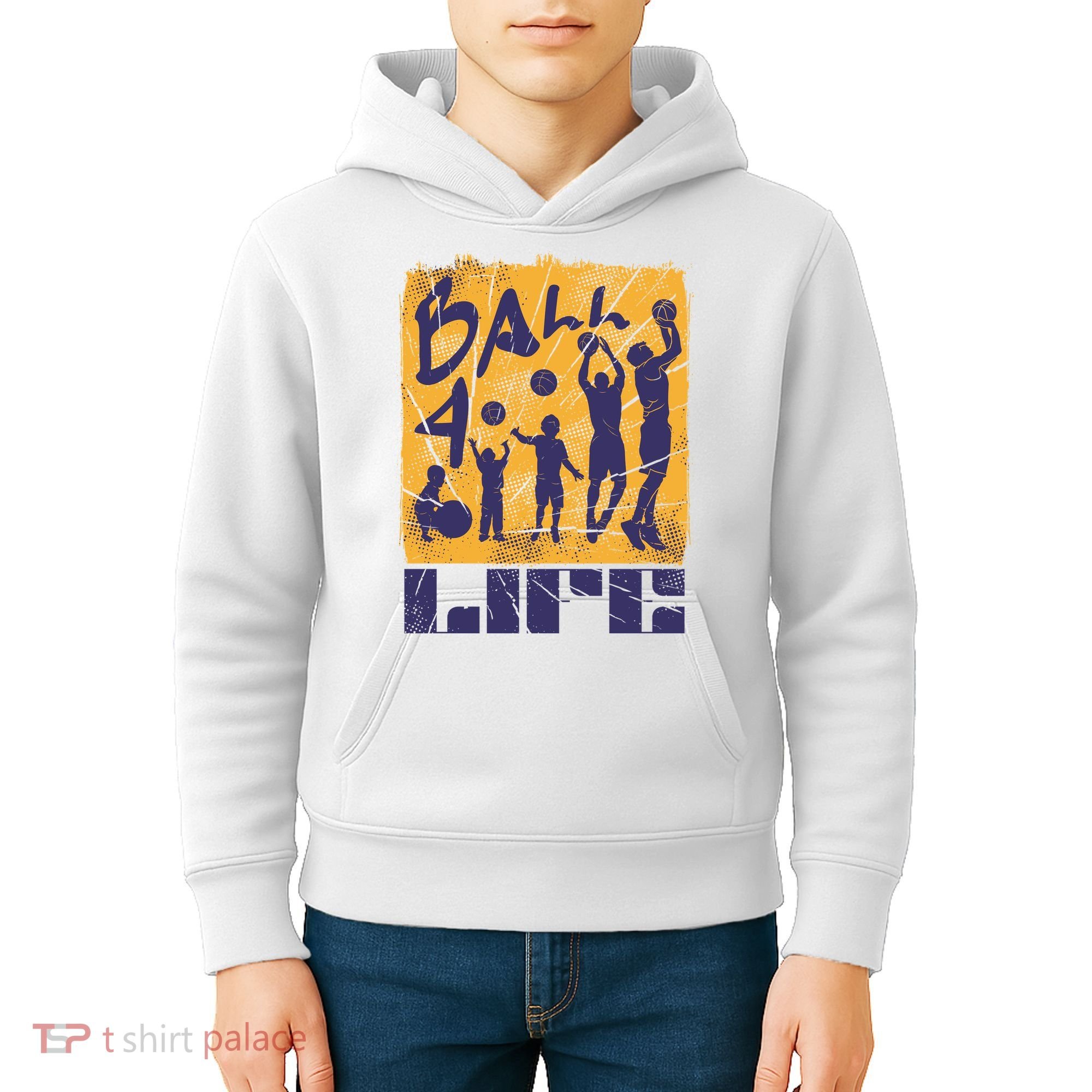Basketball For Life Kids Hoodie