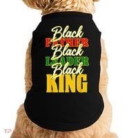 Black Father Leader Juneteenth King Melanin Father's Day Doggie Tank thumb 0