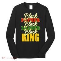 Black Father Leader Juneteenth King Melanin Father's Day Long Sleeve Shirt thumb 0