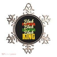 Black Father Leader Juneteenth King Melanin Father's Day Ornament thumb 0