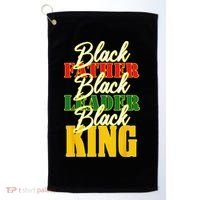 Black Father Leader Juneteenth King Melanin Father's Day Golf Towel thumb 0
