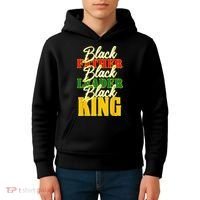 Black Father Leader Juneteenth King Melanin Father's Day Kids Hoodie thumb 4