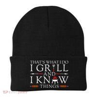 Bbq Food Lover ThatS What I Do I Grill And I Know Things Beanie thumb 0