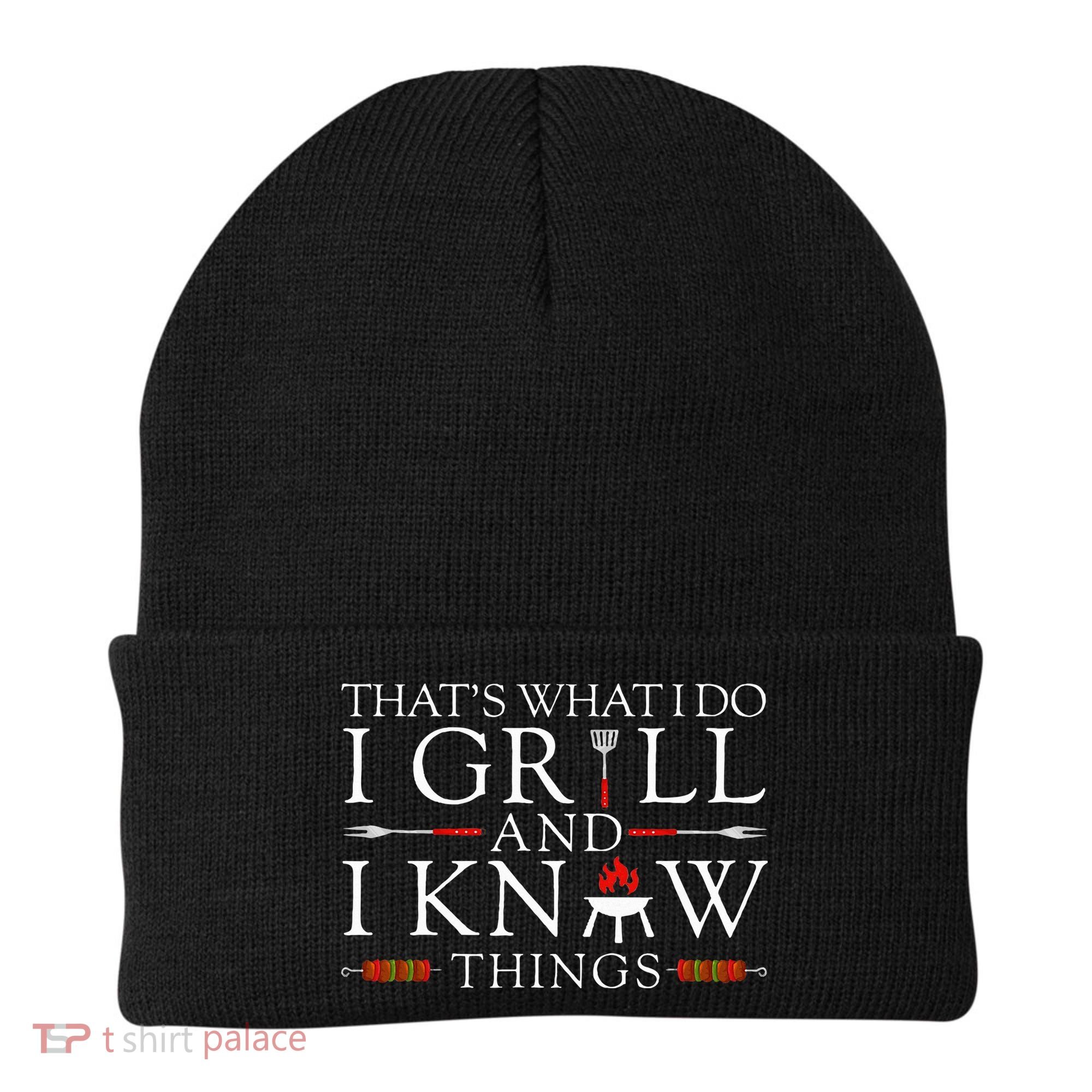 Bbq Food Lover ThatS What I Do I Grill And I Know Things Beanie