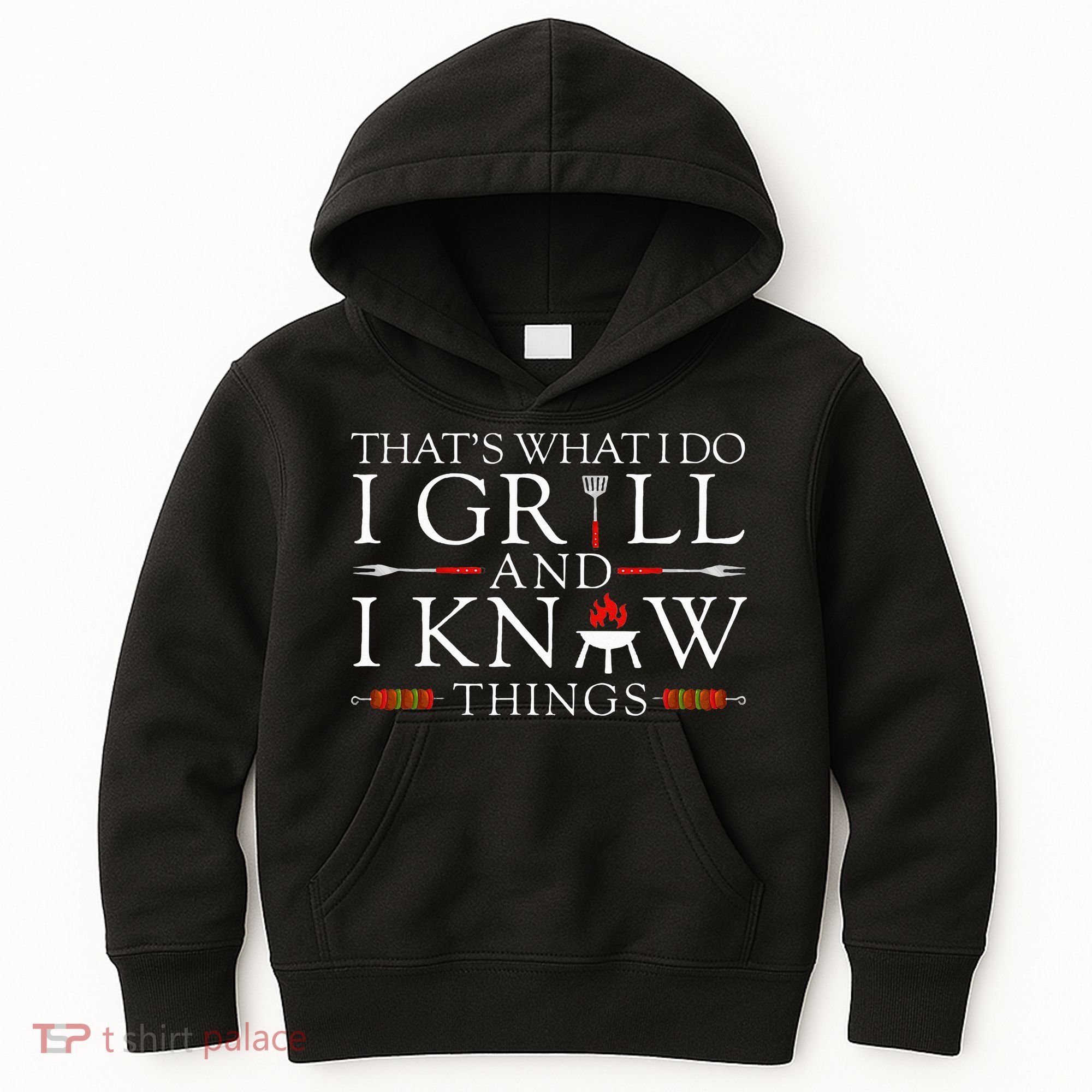 Bbq Food Lover ThatS What I Do I Grill And I Know Things Kids Hoodie