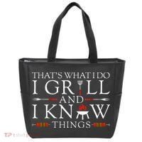 Bbq Food Lover ThatS What I Do I Grill And I Know Things Tote Bag thumb 0