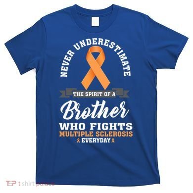 Brother Fights Multiple Sclerosis Ms Warrior Gift T-Shirt