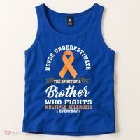 Brother Fights Multiple Sclerosis Ms Warrior Gift Tank Top thumb 2