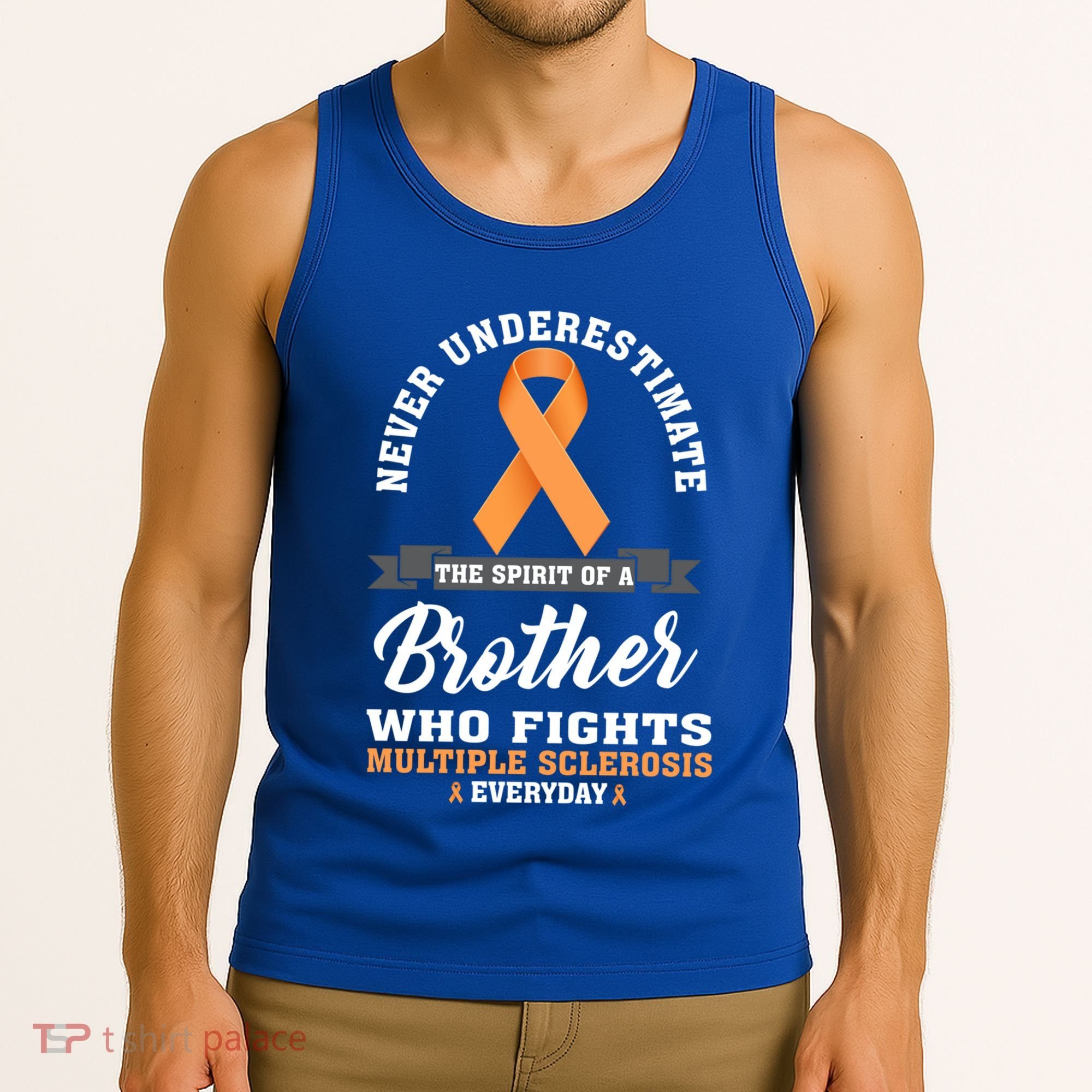Brother Fights Multiple Sclerosis Ms Warrior Gift Tank Top