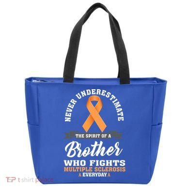 Brother Fights Multiple Sclerosis Ms Warrior Gift Tote Bag