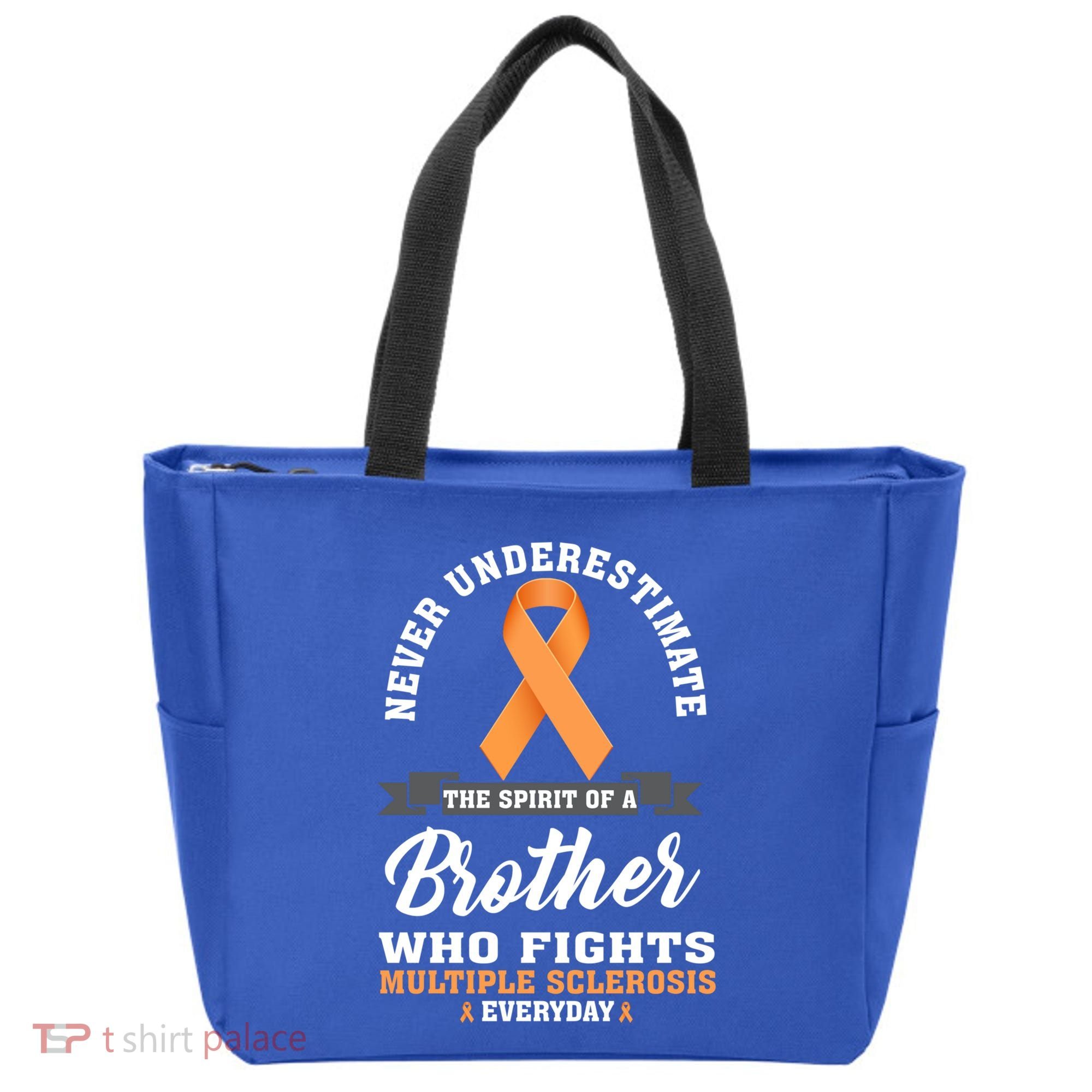 Brother Fights Multiple Sclerosis Ms Warrior Gift Tote Bag