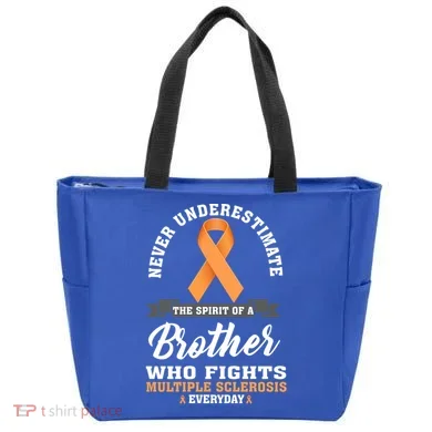 Brother Fights Multiple Sclerosis Ms Warrior Gift Tote Bag