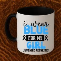 Blue For My Juvenile Arthritis Awareness Mom Dad Sister Gift Coffee Mug thumb 2