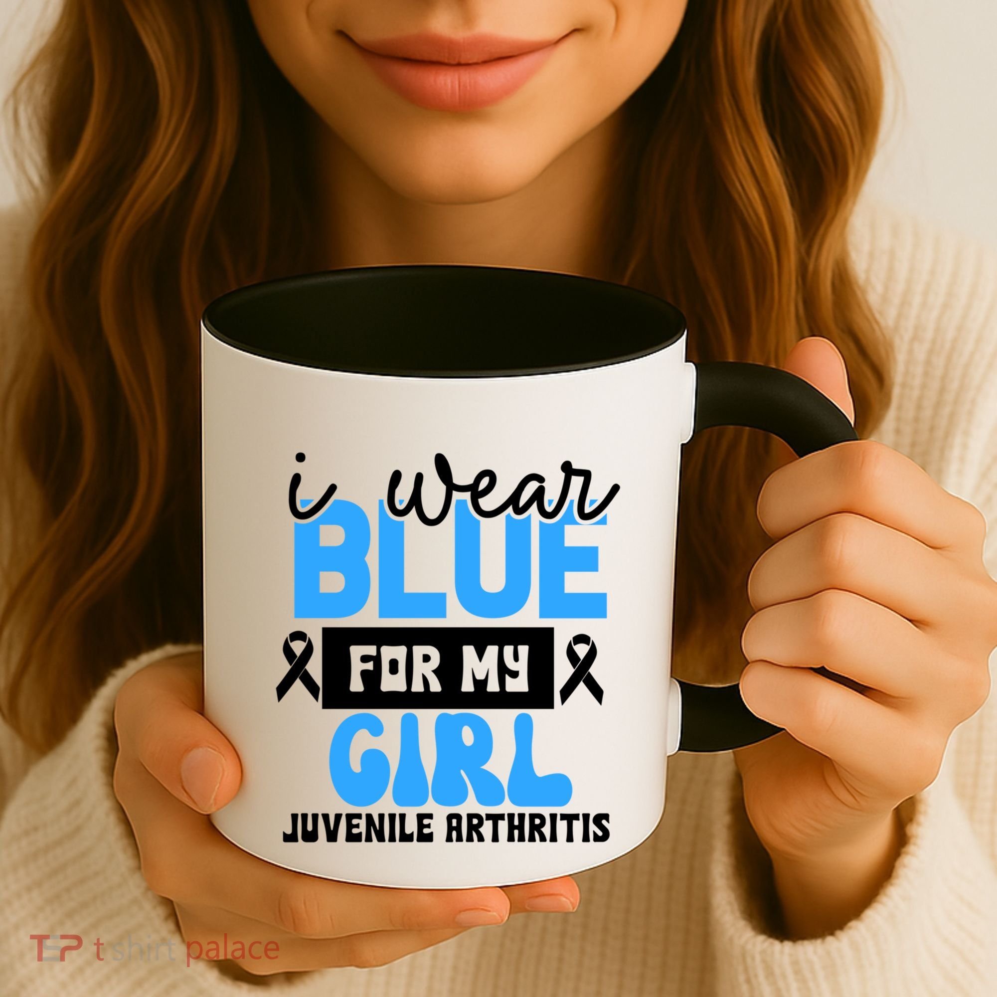 Blue For My Juvenile Arthritis Awareness Mom Dad Sister Gift Coffee Mug