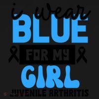 Blue For My Juvenile Arthritis Awareness Mom Dad Sister Gift Women's Hoodie thumb 2