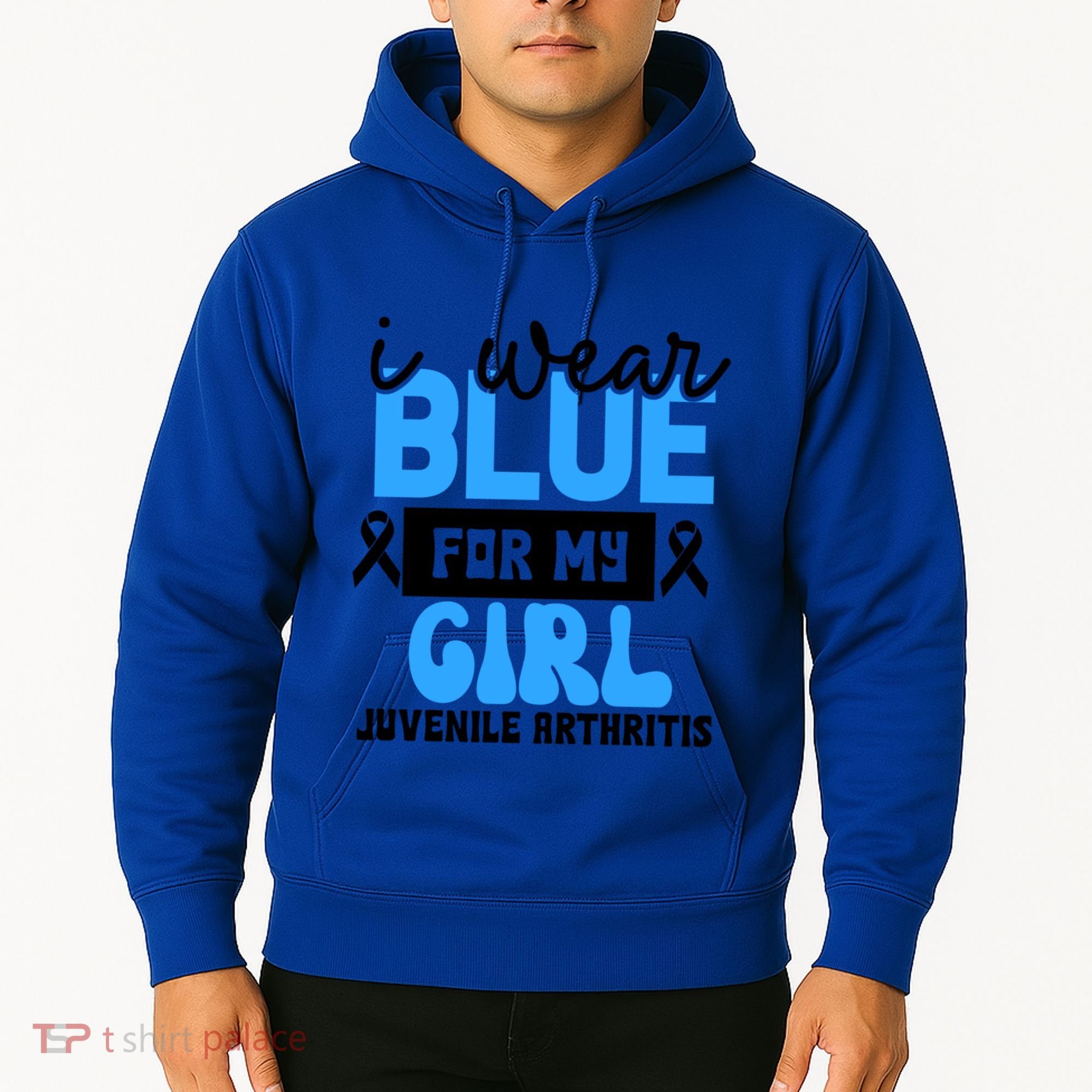 Blue For My Juvenile Arthritis Awareness Mom Dad Sister Gift Hoodie