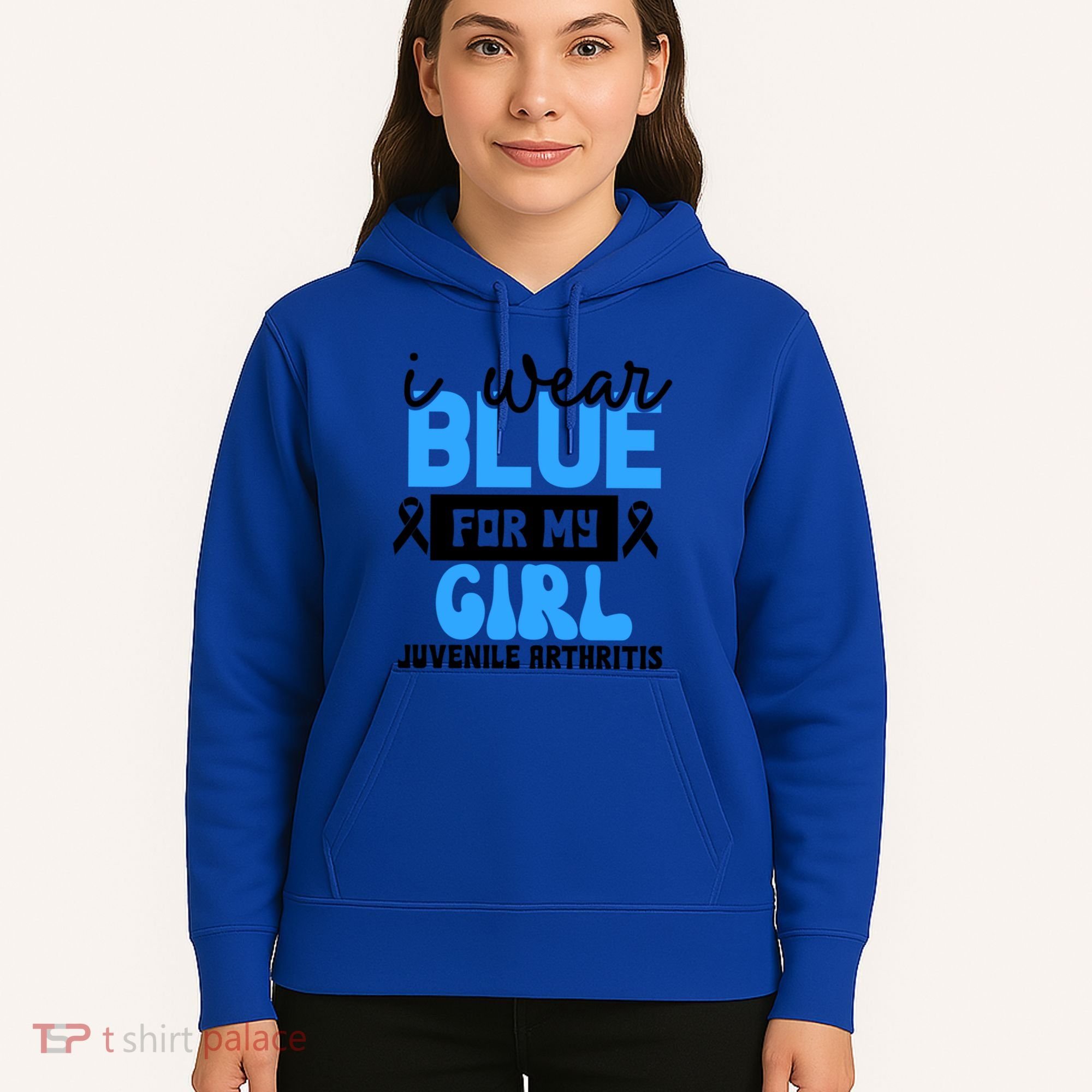 Blue For My Juvenile Arthritis Awareness Mom Dad Sister Gift Hoodie