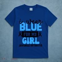 Blue For My Juvenile Arthritis Awareness Mom Dad Sister Gift T-Shirt thumb 5
