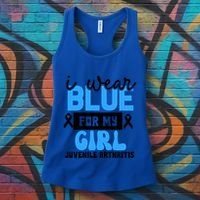Blue For My Juvenile Arthritis Awareness Mom Dad Sister Gift Women's Tank Top thumb 3