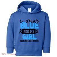 Blue For My Juvenile Arthritis Awareness Mom Dad Sister Gift Toddler Hoodie thumb 0