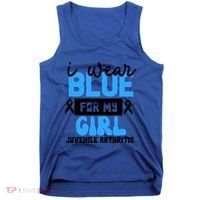 Blue For My Juvenile Arthritis Awareness Mom Dad Sister Gift Tank Top thumb 0