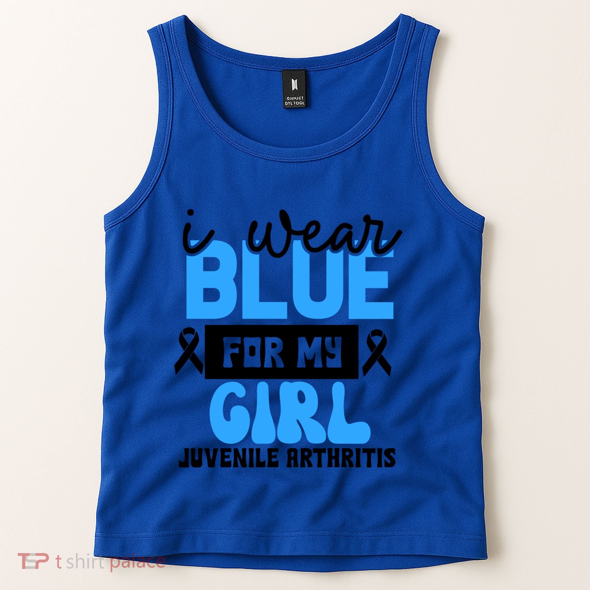 Blue For My Juvenile Arthritis Awareness Mom Dad Sister Gift Tank Top