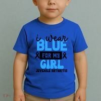 Blue For My Juvenile Arthritis Awareness Mom Dad Sister Gift Toddler T-Shirt thumb 2