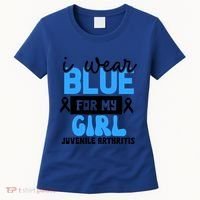 Blue For My Juvenile Arthritis Awareness Mom Dad Sister Gift Women's T-Shirt thumb 0