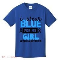 Blue For My Juvenile Arthritis Awareness Mom Dad Sister Gift Kids T-Shirt thumb 0