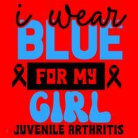 Blue For My Juvenile Arthritis Awareness Mom Dad Sister Gift Santa Hat thumb 1