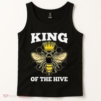 Beekeeper For Men Dad Beekeeping Honeybee Beehive Bee Lover Tank Top thumb 2