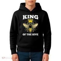 Beekeeper For Men Dad Beekeeping Honeybee Beehive Bee Lover Kids Hoodie thumb 4