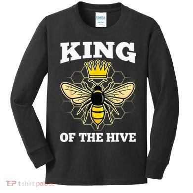 Beekeeper For Men Dad Beekeeping Honeybee Beehive Bee Lover Kids Long Sleeve Shirt