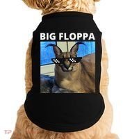 Big Floppa Meme Cat Doggie Tank thumb 0