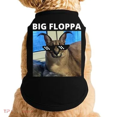 Big Floppa Meme Cat Doggie Tank
