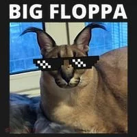 Big Floppa Meme Cat Doggie Tank thumb 4