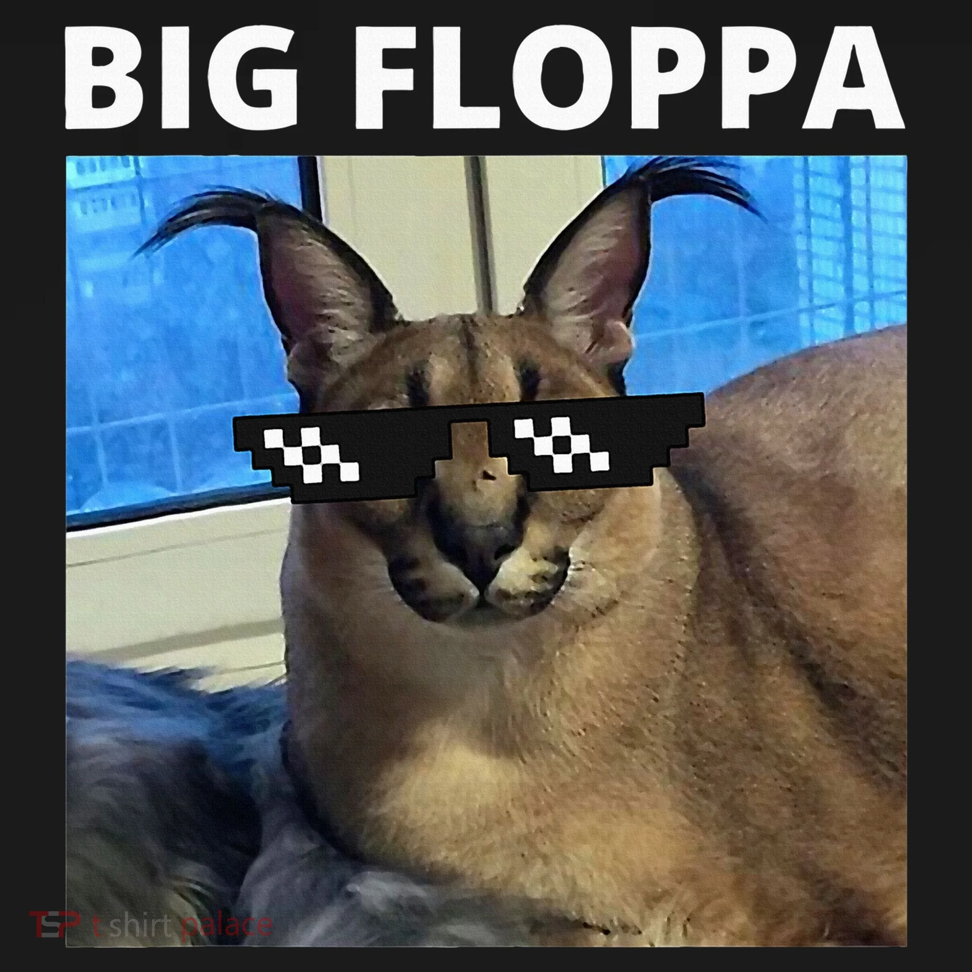 Big Floppa Meme Cat Doggie Tank