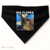 Big Floppa Meme Cat USA-Made Doggie Bandana thumb 0