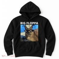 Big Floppa Meme Cat Hoodie thumb 0