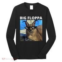 Big Floppa Meme Cat Long Sleeve Shirt thumb 0
